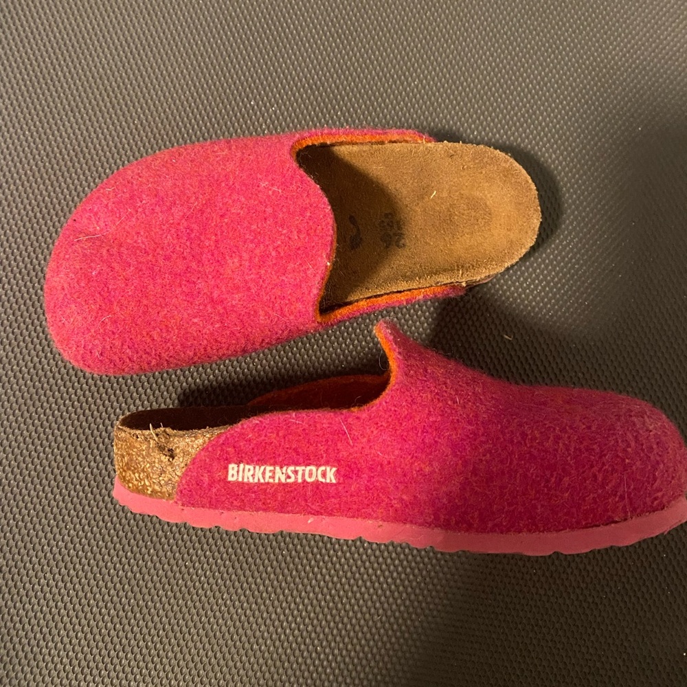 Wool Birkenstock Slip On Clogs Girls Size 26